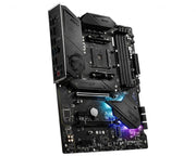 Carte mère noire MSI MPG B550 Gaming Plus avec RGB et logo dragon