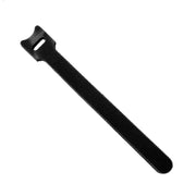 Arrière de l’attaches-câbles auto-adhésif à scratchs noir avec velcro texturé et boucle renforcée