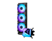 MSI MAG CORELIQUID C360 kit watercooling CPU noir avec AIO Trident RGB 360mm, ventilateurs illuminés et bloc pompe lumineux
