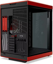 Boîtier PC gaming HYTE Y70 TOUCH INFINITE RED rouge et noir, panneau latéral transparent