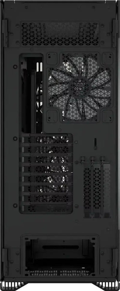 Corsair iCue 7000X RGB Full Tower Noir avec boîtier plastique noir, panneaux mesh et ventilateur central