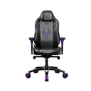 Fauteuil 1stPlayer Fast noir et violet, vue dos ergonomique avec logo Fasth