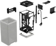 Boîtier PC Fractal Design Mood gris clair avec panneau mesh et fixations internes