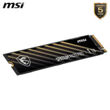 Disque SSD MSI SPATIUM M470 Pro 1 To M.2 noir et or avec dragon