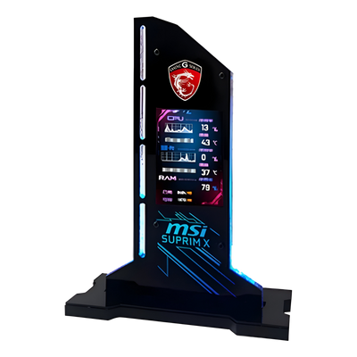 Support GPU avec Ecran LED - 5v 3Pin RGB - MSI - Noir image 0