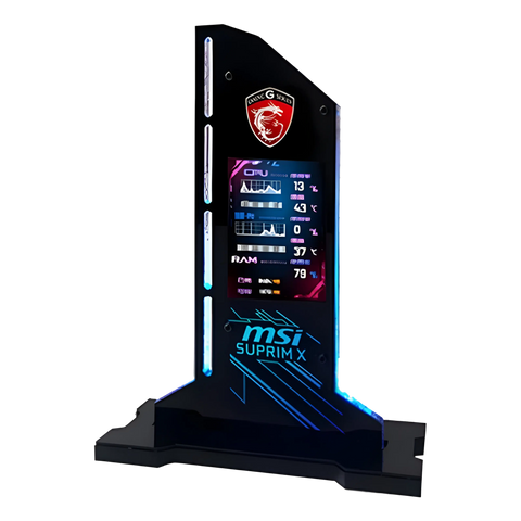 Support Carte Graphique avec Ecran LED - 5v 3Pin RGB - MSI - Noir