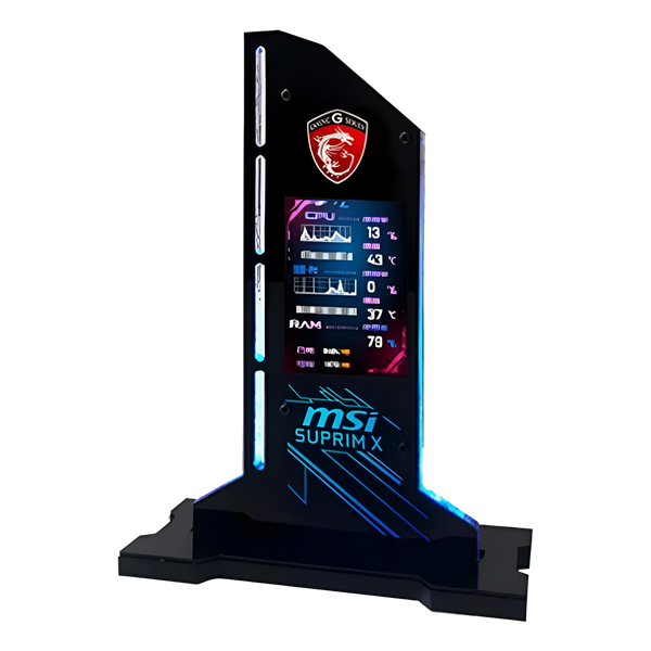 MSI Support Carte Graphique avec Ecran LED - 5v 3Pin RGB - MSI - Noir