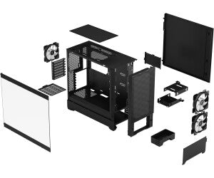 Fractal Design Pop Air - RGB Black TG Clear Tint image 11