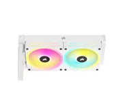 Refroidisseur CPU liquide CORSAIR iCUE Link H100i 240 RGB Blanc avec ARGB vibrant