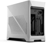Fractal Design Era 2 Silver - boîtier PC blanc mat à design angulaire et panneau perforé