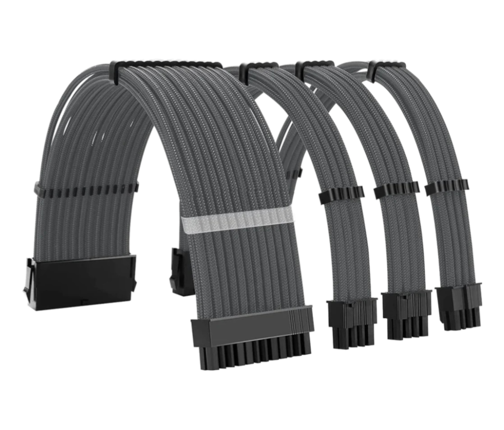 Cables Rallonges Gris / pour Alimentation/PSU - ATX/EPS/PCI-E image 0