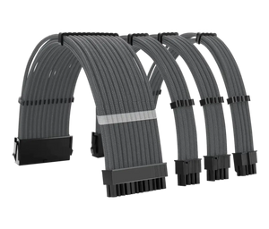 Kit de Rallonges cables alimentation gris PSU - ATX / EPS / PCI-E