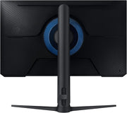 Arrière du Samsung Odyssey G3 24 pouces avec ventilateur bleu circulaire, finition mate texturée