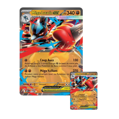 Carte Mega Lucario ex Pokémon JCC du Coffret Lucario Méga-Évolution