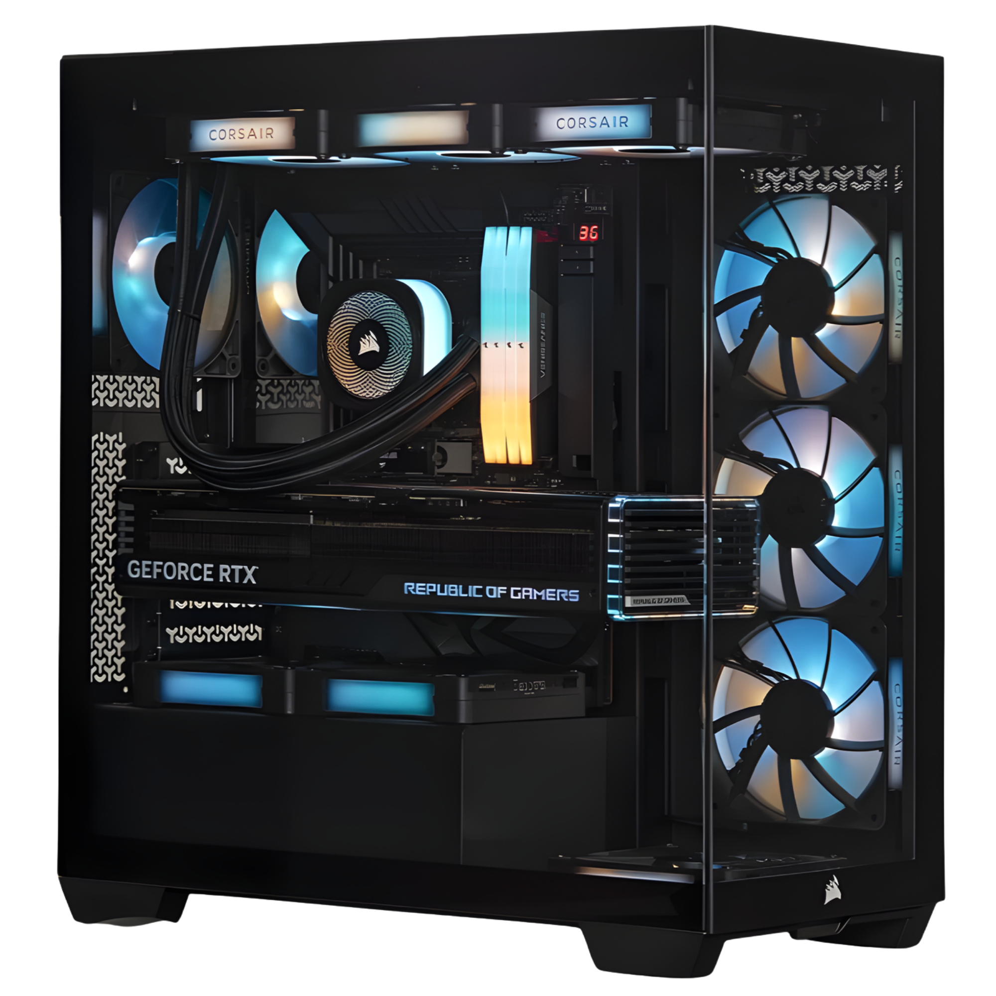 PC Gamer CORSAIR 3500X Noir × Pro — Ryzen 7 9700X × RTX 5070 TI 16 Go Image