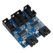 Face arrière Adaptateur USB Splitter 9 broches Double circuit bleu