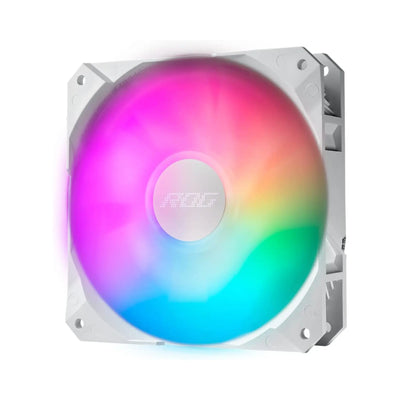 Ventilateur blanc ROG RGB ASUS ROG Strix LC II 360 ARGB Blanc multicolore vibrant