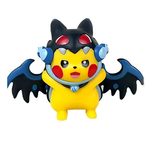 Figurine Pokemon - Pikachu cosplay Dracaufeu Mega X — dans le même univers que Pokéball Dracaufeu