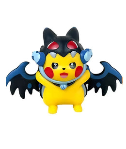 Figurine Pokemon - Pikachu cosplay Dracaufeu Mega X