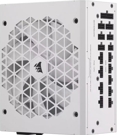 Alimentation Corsair RMx Shift 1200W blanc avec grille ventilateur géométrique
