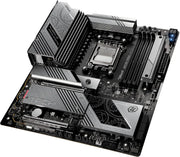 Carte mère ASRock X870E Taichi Lite AM5 noire et argentée design angulaire