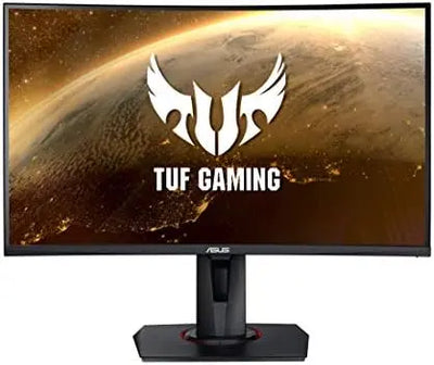 Moniteur gaming ASUS TUF 27 pouces incurvé Full HD 165 Hz noir avec éclairage rouge
