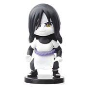 Figurine Orochimaru Naruto taille S, cheveux noirs, visage blanc, œil jaune