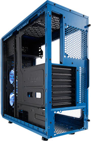 Coque PC Fractal Design Focus G Bleu avec panneaux intérieurs noirs et mesh perforé