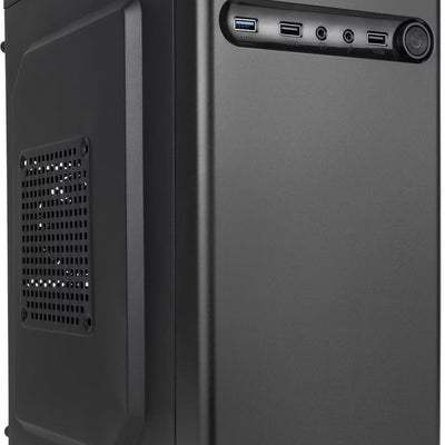 Boîtier PC TooQ TQC-4702U3C-B Noir - Mini Tour Micro-ATX — compatible avec Thermalright Frozen Notte 240 BLACK ARGB