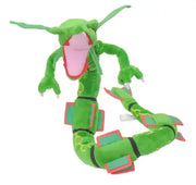 Peluche Pokémon Rayquaza coton doux 75 cm verte avec bouche rose