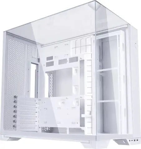Panneau latéral acrylique clair avec cadre blanc et mesh pour Lian Li O11 Vision Compact - BLANC