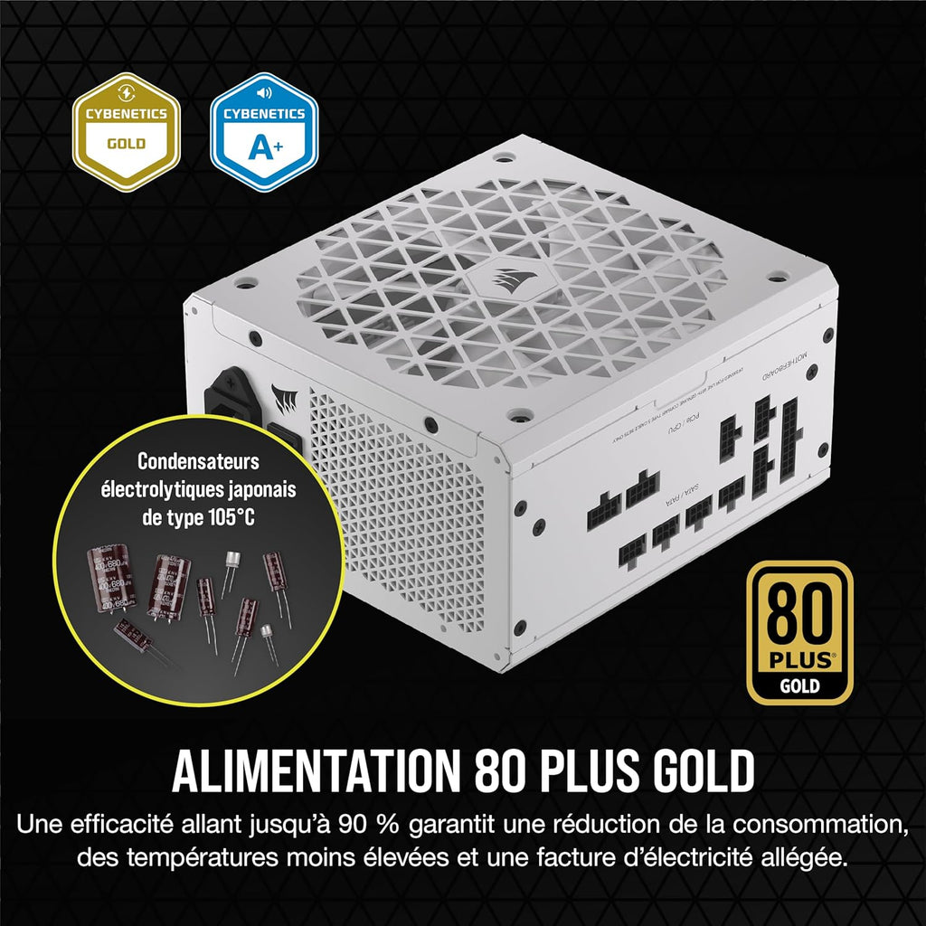 Corsair RM750e (2025) - Blanc - ATX