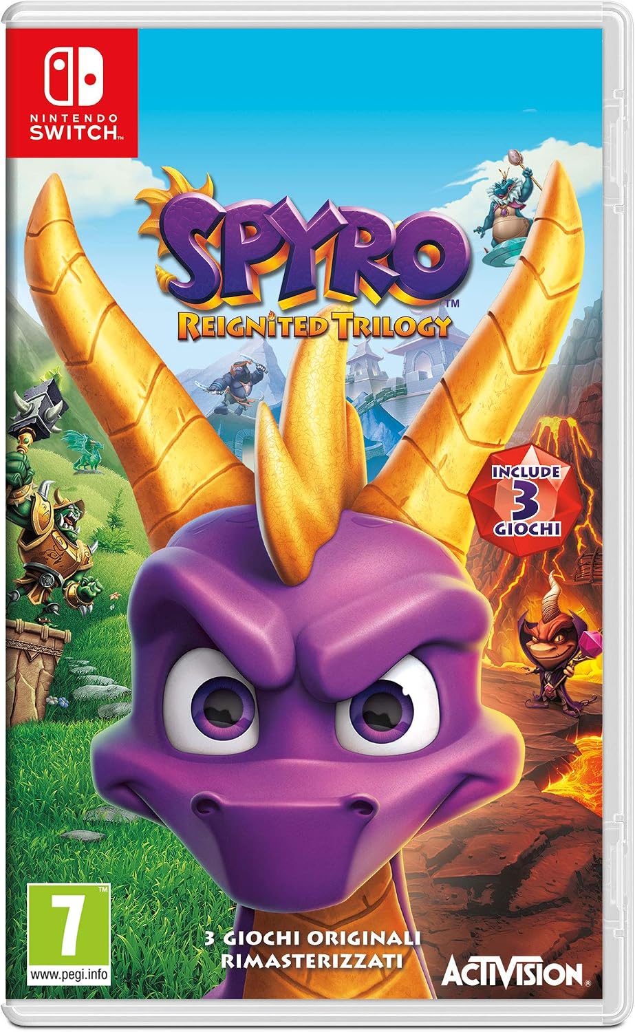 Jaquette Spyro Reignited Trilogy Nintendo Switch