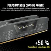 Kit Mémoire RAM Corsair Vengeance DDR5 – 32 Go (2 x 16 Go) - 6000Mhz — visuel 5
