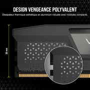 Kit Mémoire RAM Corsair Vengeance DDR5 – 32 Go (2 x 16 Go) - 6000Mhz — visuel 1