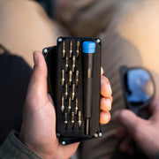 Kit iFixit Minnow: tournevis compacts noirs avec embouts métalliques en étui moulé