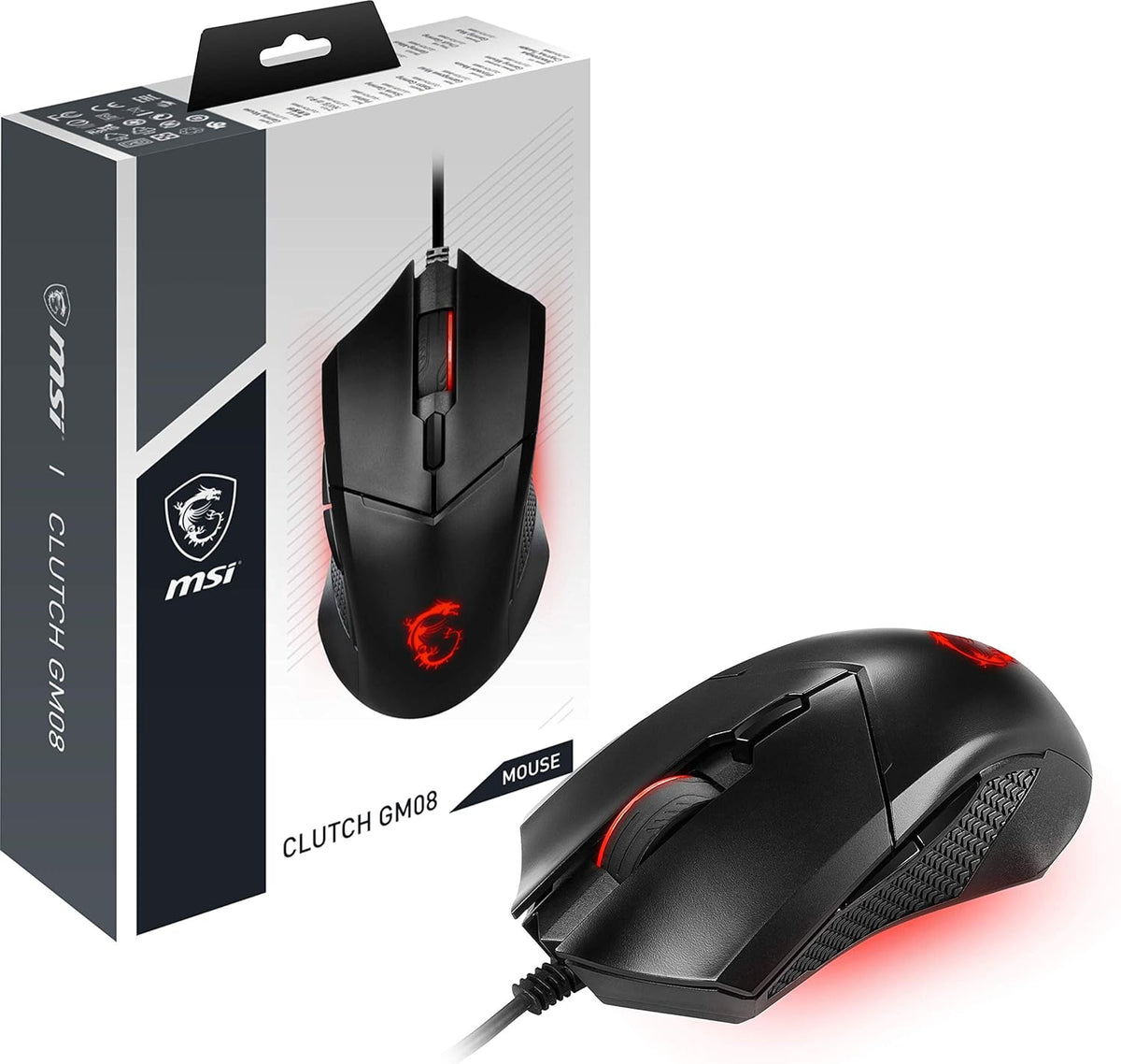 Souris filaire Gamer MSI Clutch GM08 – Noir