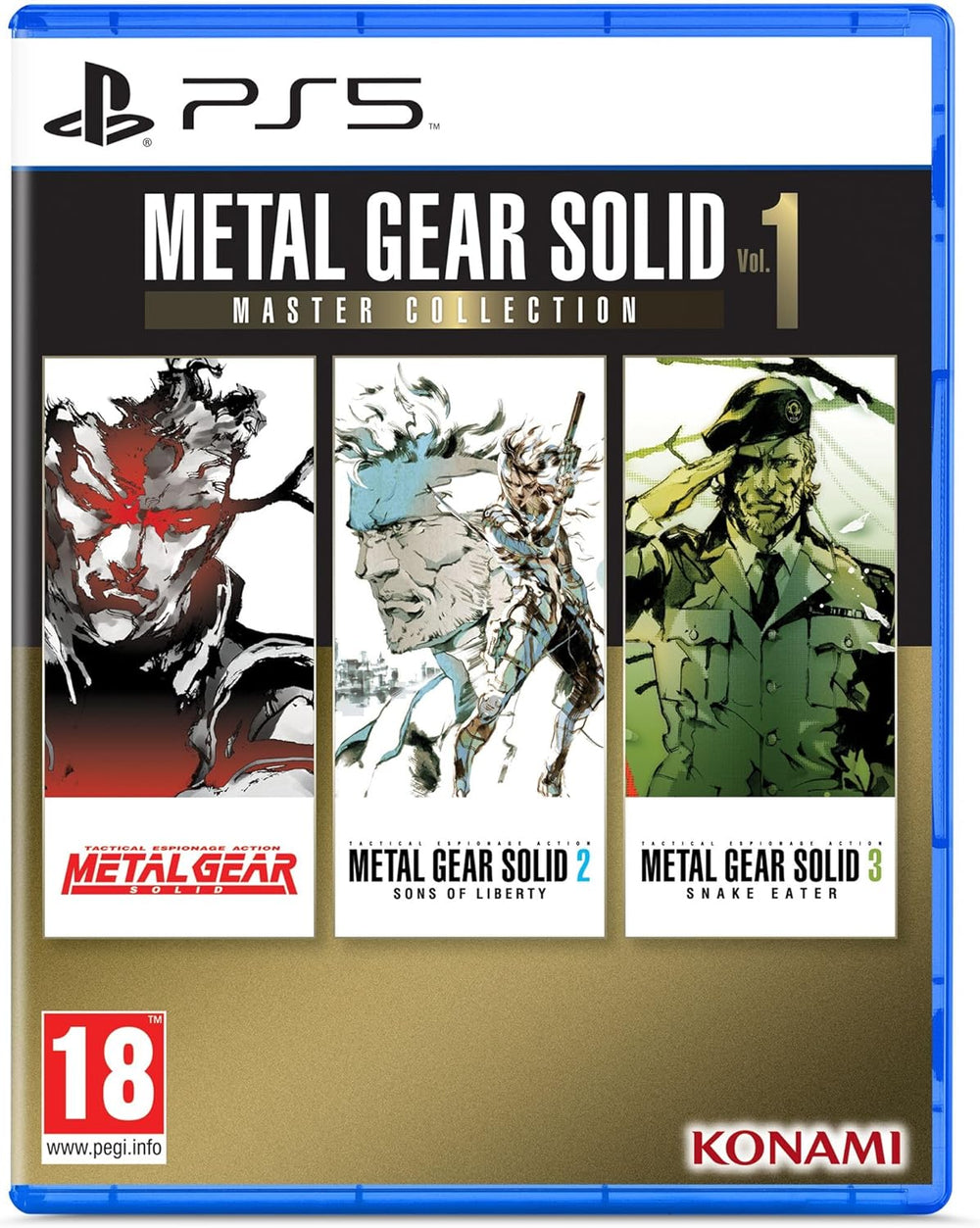 Jaquette Metal Gear Solid Master Collection Vol. 1 PS5