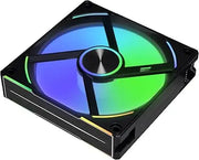 Ventilateur arrière Lian Li Uni Fan AL120 V2 RGB noir avec anneau lumineux bleu-vert-violet