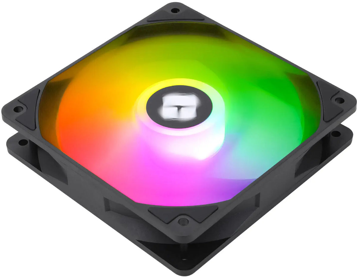 Ventilateur Thermalright TL-C12C-S ARGB noir carré avec pales RGB illuminées