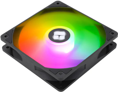 Ventilateur Thermalright TL-C12C-S ARGB noir carré avec pales RGB illuminées