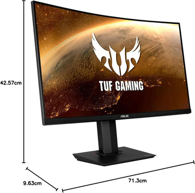 Moniteur incurvé ASUS TUF Gaming 32 pouces 2K HDR 165 Hz VA noir affichage vibrant logo orange