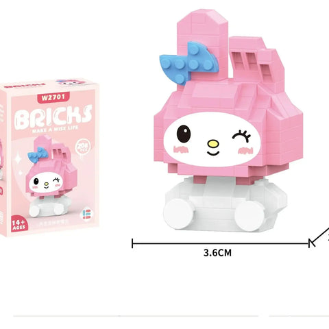 Bricks de constructions Hello Kitty - My Melody avec une fleur bleue — dans le même univers que Bricks de constructions Pokemon Mewtoo