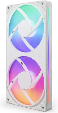 NZXT F240 RGB Core Blanc : refroidisseur double ventilateur blanc avec éclairage RGB vibrant