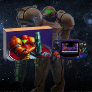 Console Game Boy Advance édition Metroid Fusion LCD violet avec autocollants et boîte Samus Aran