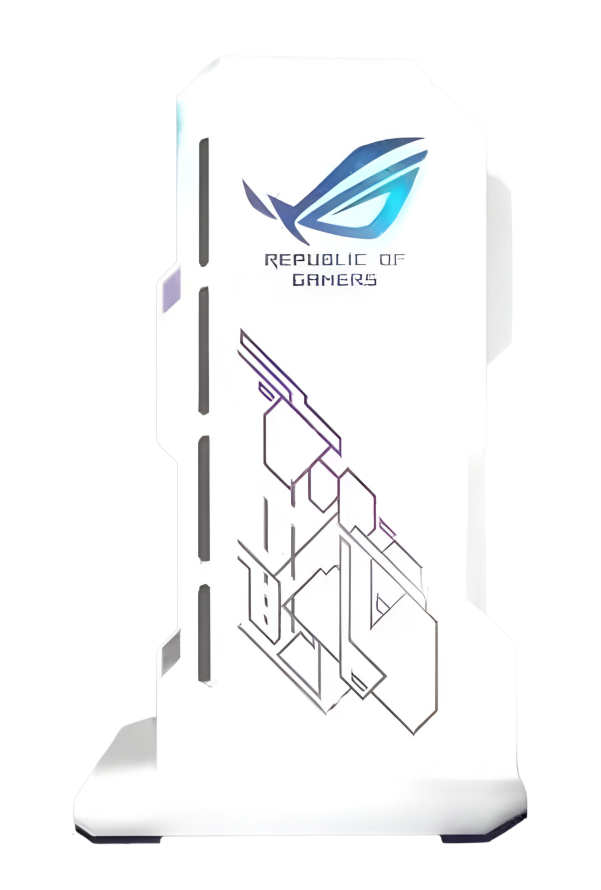 Support GPU 5v 3Pin RGB - ASUS ROG - Blanc image 0