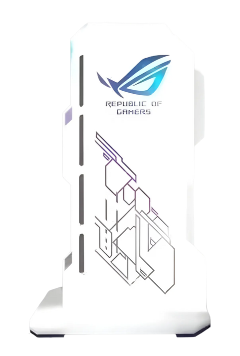 Support Carte Graphique 5v 3Pin RGB - ASUS ROG - Blanc