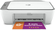 Imprimante multifonction HP DeskJet 2720e blanche et grise design moderne