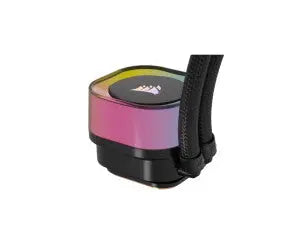 Refroidisseur CPU liquide CORSAIR iCUE Link H100i 240 RGB Noir à pompe noire iridescente RGB