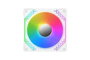 Lot de 3x Xigmatek Starz Pro RGB blanc avec anneau lumineux arc-en-ciel